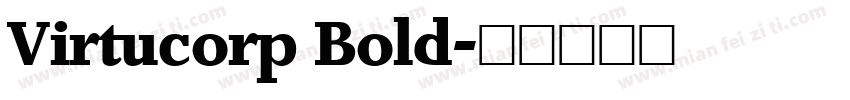 Virtucorp Bold字体转换